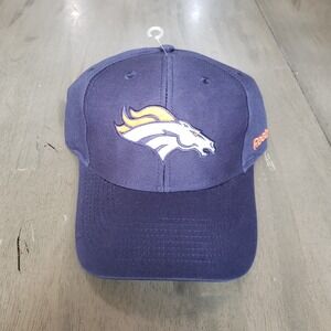NEW Denver Broncos Hat Cap Mens Snap Back Blue Orange NFL Football‎ Reebok